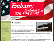 Tablet Screenshot of embassyextendedstay.com